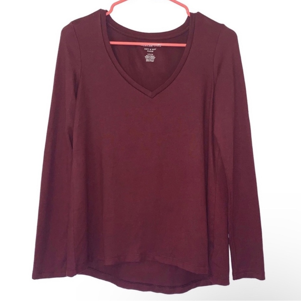 American Eagle Soft & Sexy Plush Long Sleeve Shirt